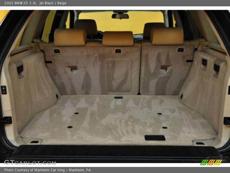 Jet Black / Beige 2003 BMW X5 3.0i