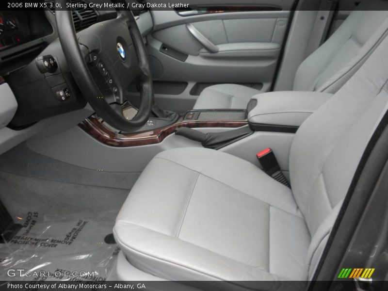 Sterling Grey Metallic / Gray Dakota Leather 2006 BMW X5 3.0i