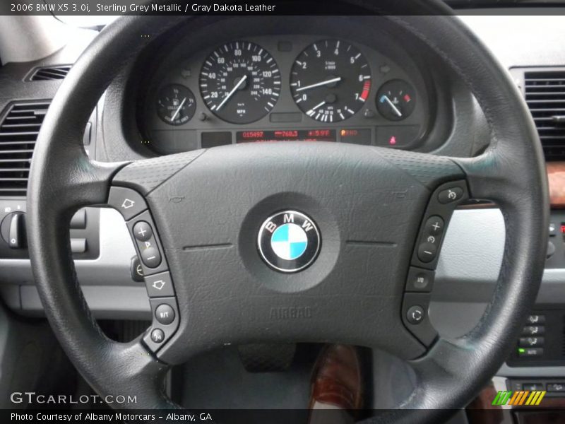 Sterling Grey Metallic / Gray Dakota Leather 2006 BMW X5 3.0i