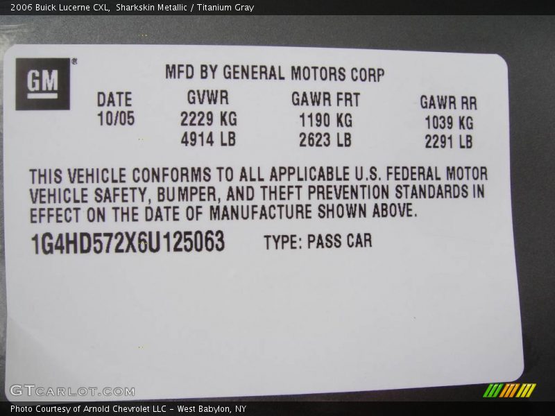 Sharkskin Metallic / Titanium Gray 2006 Buick Lucerne CXL