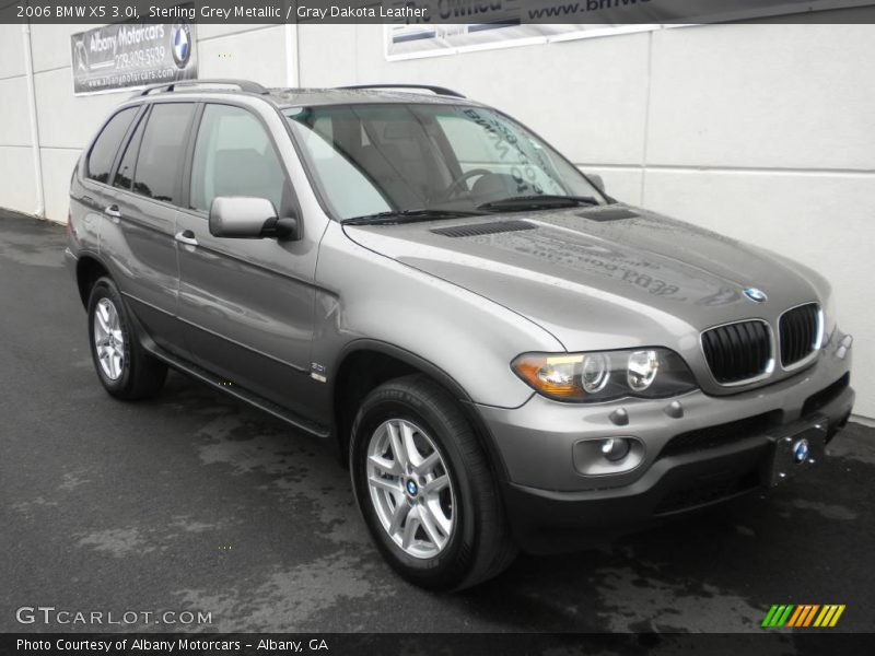 Sterling Grey Metallic / Gray Dakota Leather 2006 BMW X5 3.0i