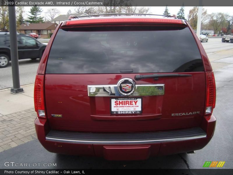 Infrared / Cocoa/Cashmere 2009 Cadillac Escalade AWD