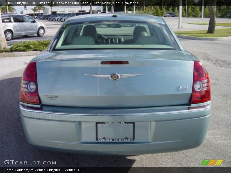 Clearwater Blue Pearl / Dark Khaki/Light Graystone 2009 Chrysler 300 Limited