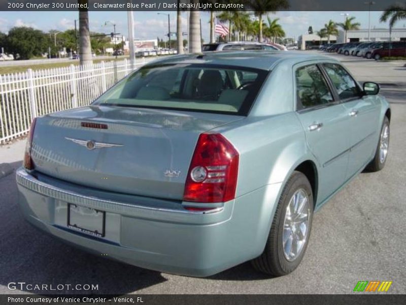 Clearwater Blue Pearl / Dark Khaki/Light Graystone 2009 Chrysler 300 Limited