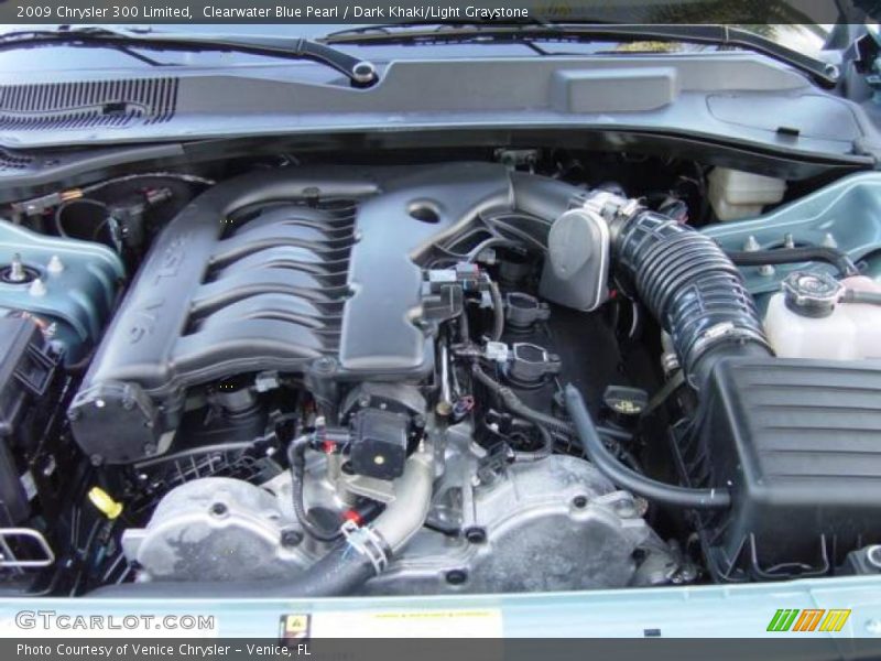 Clearwater Blue Pearl / Dark Khaki/Light Graystone 2009 Chrysler 300 Limited