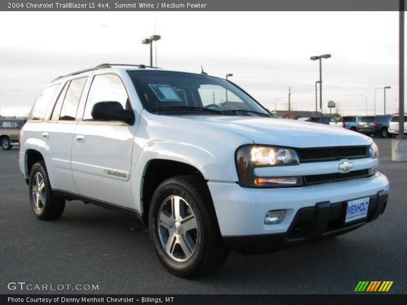 Summit White / Medium Pewter 2004 Chevrolet TrailBlazer LS 4x4