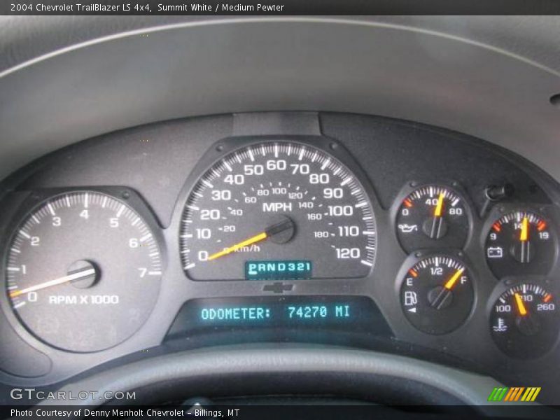 Summit White / Medium Pewter 2004 Chevrolet TrailBlazer LS 4x4