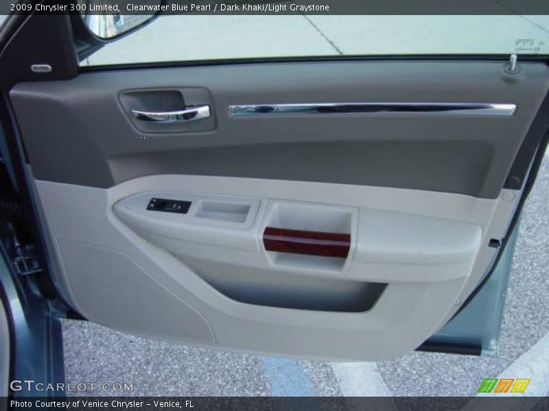 Clearwater Blue Pearl / Dark Khaki/Light Graystone 2009 Chrysler 300 Limited