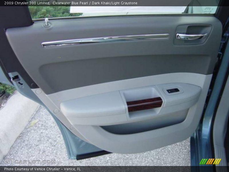 Clearwater Blue Pearl / Dark Khaki/Light Graystone 2009 Chrysler 300 Limited