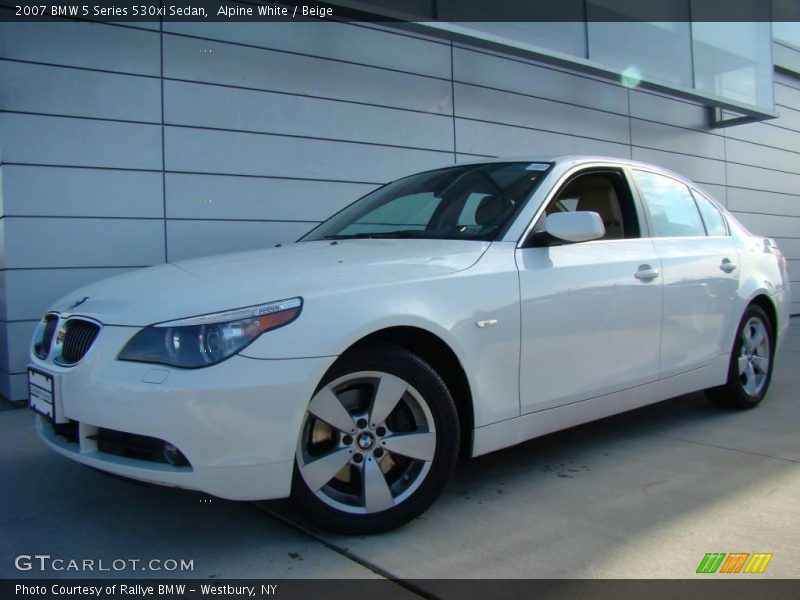 Alpine White / Beige 2007 BMW 5 Series 530xi Sedan