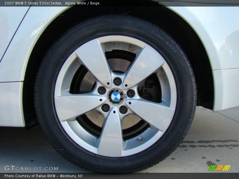 Alpine White / Beige 2007 BMW 5 Series 530xi Sedan