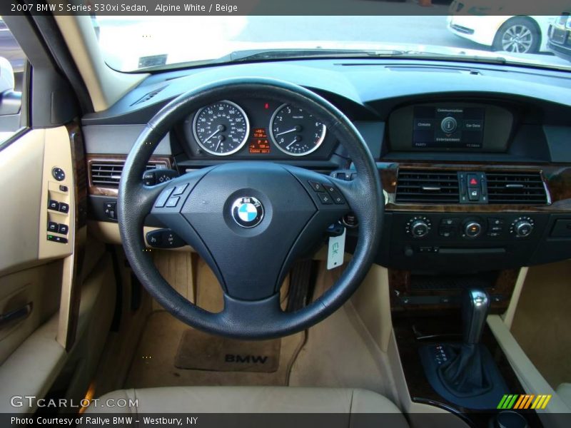 Alpine White / Beige 2007 BMW 5 Series 530xi Sedan