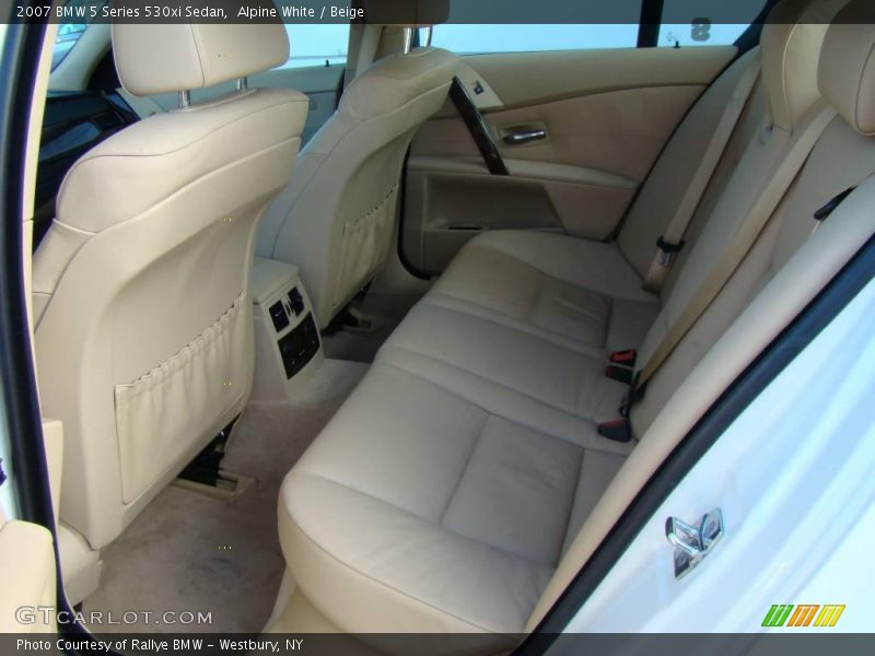 Alpine White / Beige 2007 BMW 5 Series 530xi Sedan