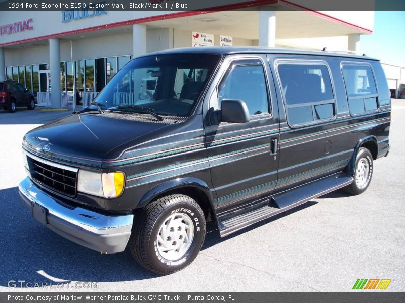 Black/Mark III / Blue 1994 Ford Econoline E150 Custom Van