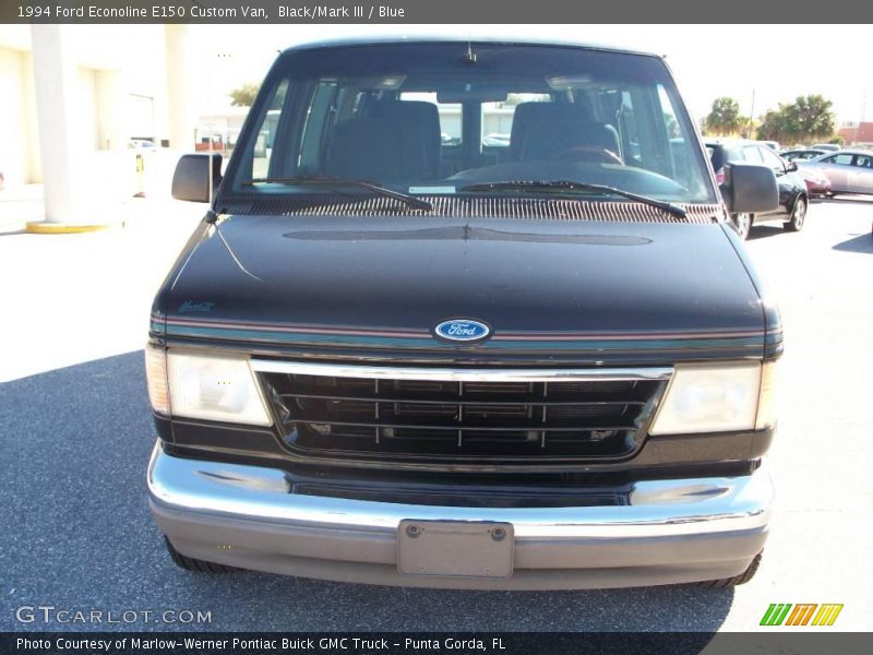 Black/Mark III / Blue 1994 Ford Econoline E150 Custom Van