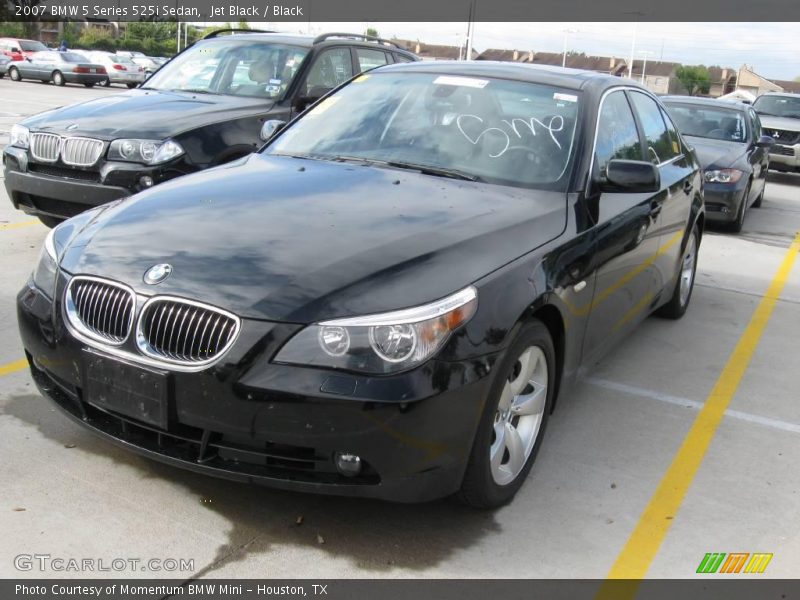 Jet Black / Black 2007 BMW 5 Series 525i Sedan