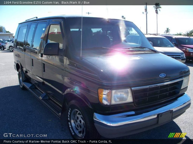 Black/Mark III / Blue 1994 Ford Econoline E150 Custom Van