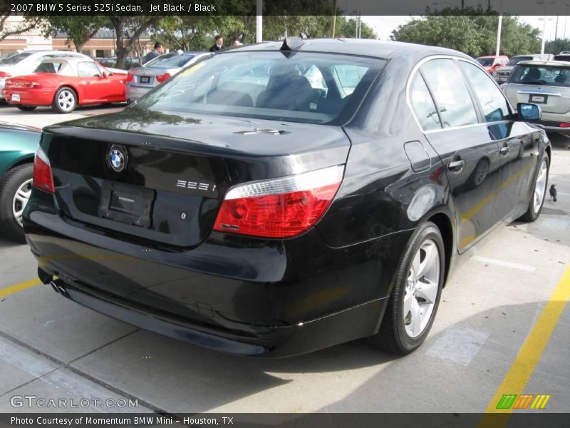 Jet Black / Black 2007 BMW 5 Series 525i Sedan