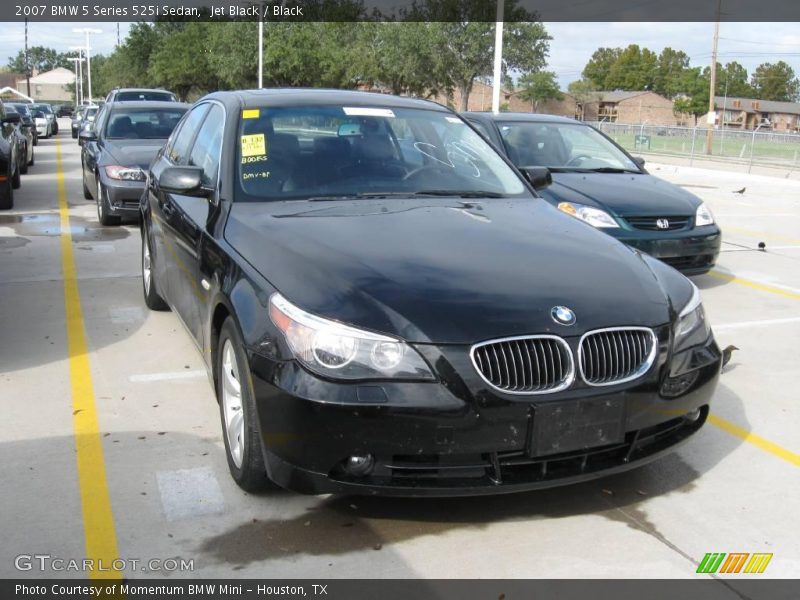 Jet Black / Black 2007 BMW 5 Series 525i Sedan