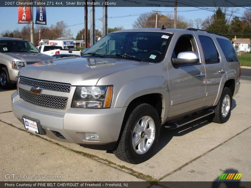 Silver Birch Metallic / Ebony 2007 Chevrolet Tahoe Z71 4x4