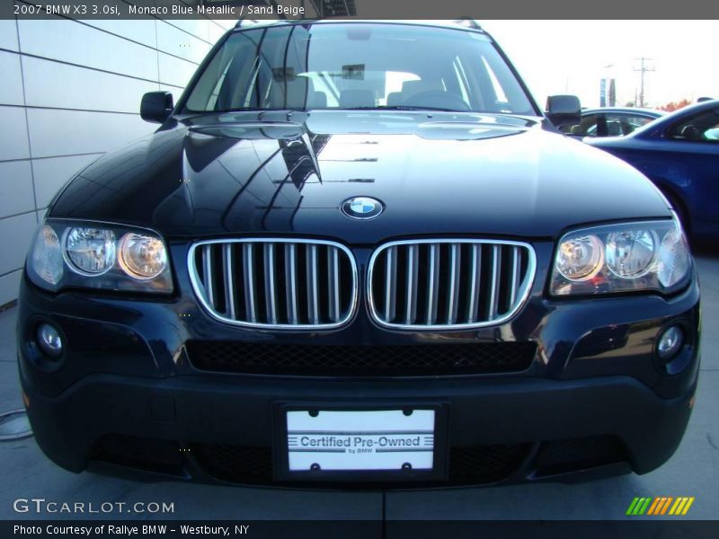 Monaco Blue Metallic / Sand Beige 2007 BMW X3 3.0si