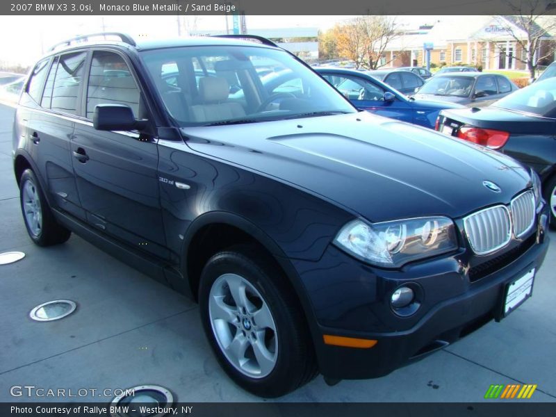 Monaco Blue Metallic / Sand Beige 2007 BMW X3 3.0si
