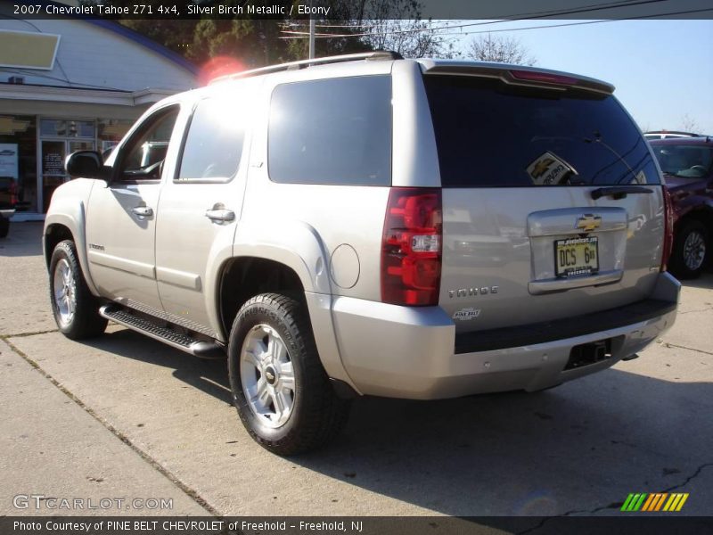 Silver Birch Metallic / Ebony 2007 Chevrolet Tahoe Z71 4x4