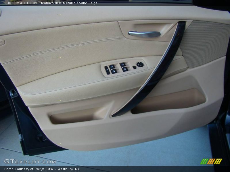 Monaco Blue Metallic / Sand Beige 2007 BMW X3 3.0si