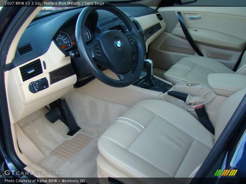 Monaco Blue Metallic / Sand Beige 2007 BMW X3 3.0si