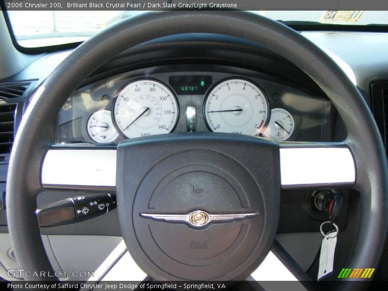 Brilliant Black Crystal Pearl / Dark Slate Gray/Light Graystone 2006 Chrysler 300