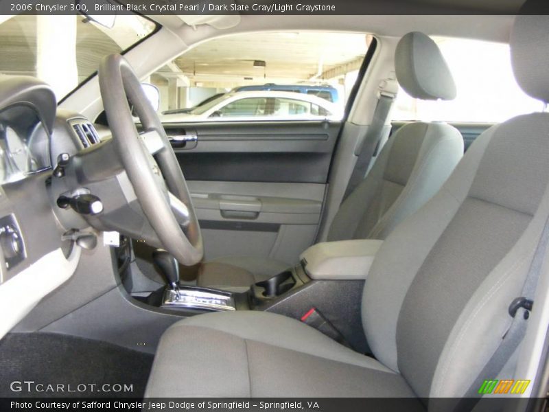 Brilliant Black Crystal Pearl / Dark Slate Gray/Light Graystone 2006 Chrysler 300