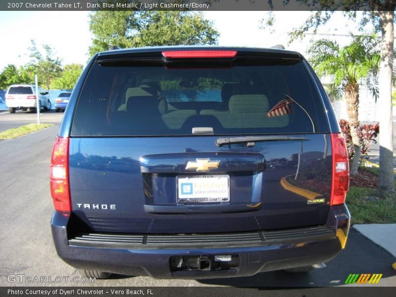 Dark Blue Metallic / Light Cashmere/Ebony 2007 Chevrolet Tahoe LT