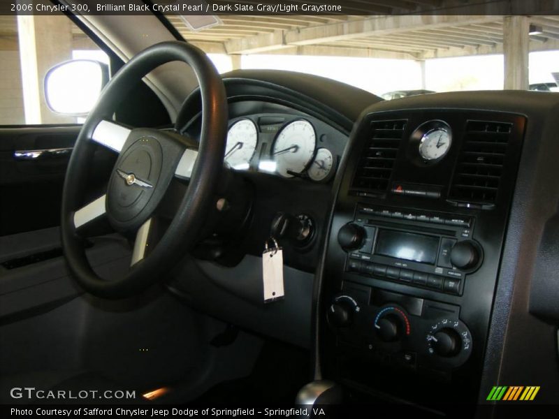 Brilliant Black Crystal Pearl / Dark Slate Gray/Light Graystone 2006 Chrysler 300