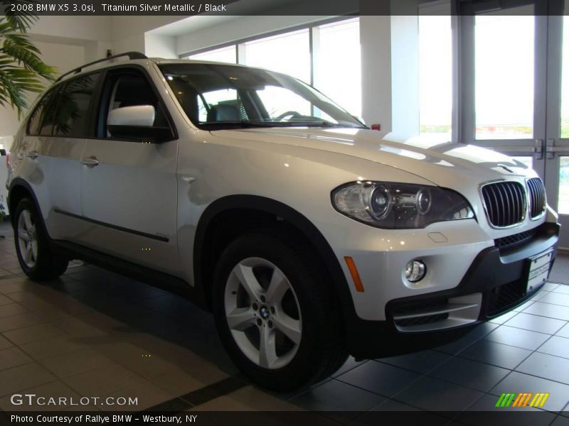Titanium Silver Metallic / Black 2008 BMW X5 3.0si