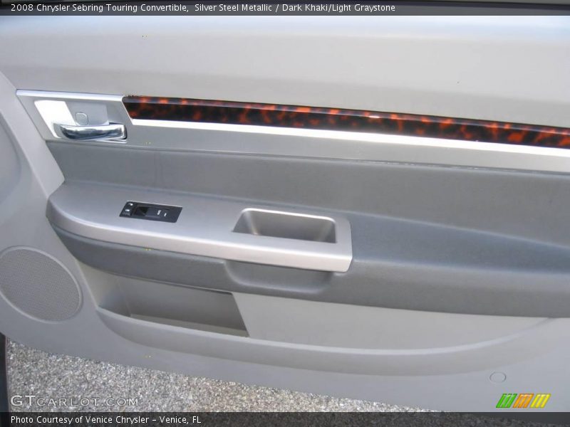 Silver Steel Metallic / Dark Khaki/Light Graystone 2008 Chrysler Sebring Touring Convertible