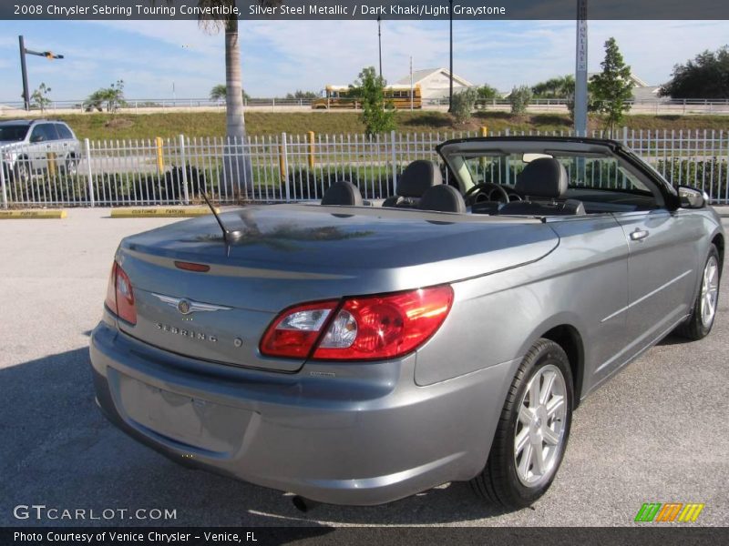 Silver Steel Metallic / Dark Khaki/Light Graystone 2008 Chrysler Sebring Touring Convertible