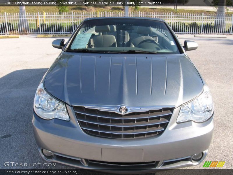Silver Steel Metallic / Dark Khaki/Light Graystone 2008 Chrysler Sebring Touring Convertible