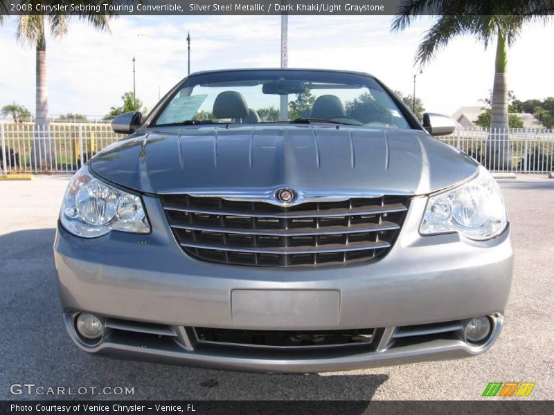 Silver Steel Metallic / Dark Khaki/Light Graystone 2008 Chrysler Sebring Touring Convertible