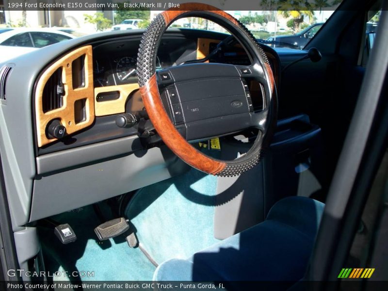 Black/Mark III / Blue 1994 Ford Econoline E150 Custom Van