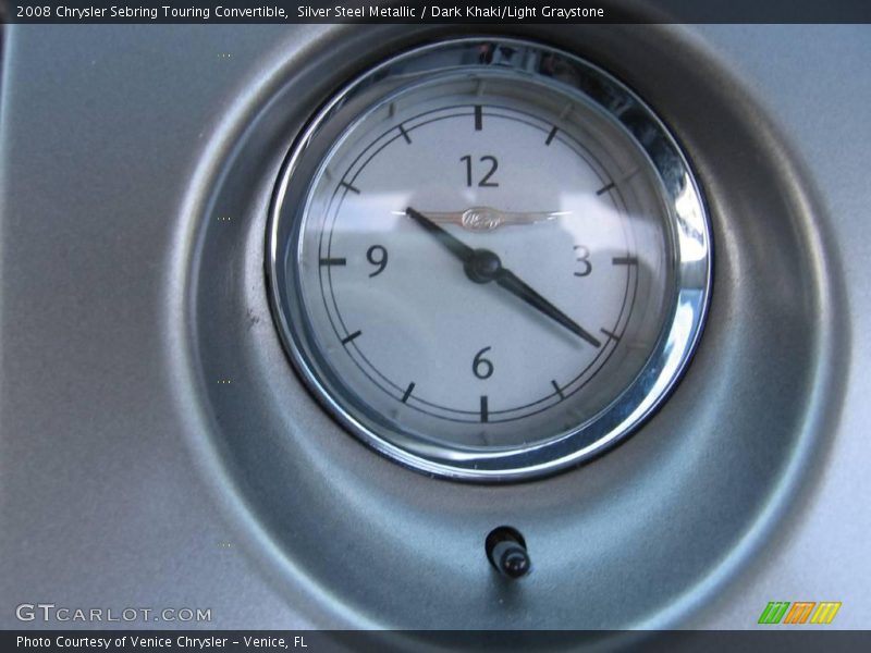 Silver Steel Metallic / Dark Khaki/Light Graystone 2008 Chrysler Sebring Touring Convertible