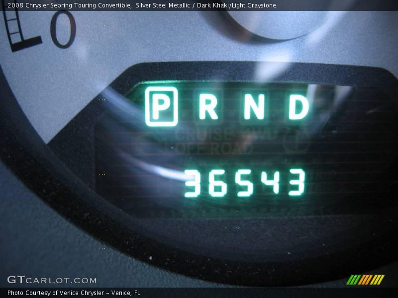 Silver Steel Metallic / Dark Khaki/Light Graystone 2008 Chrysler Sebring Touring Convertible