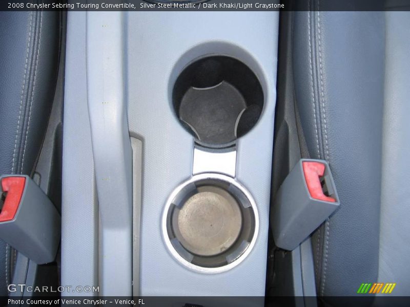 Silver Steel Metallic / Dark Khaki/Light Graystone 2008 Chrysler Sebring Touring Convertible