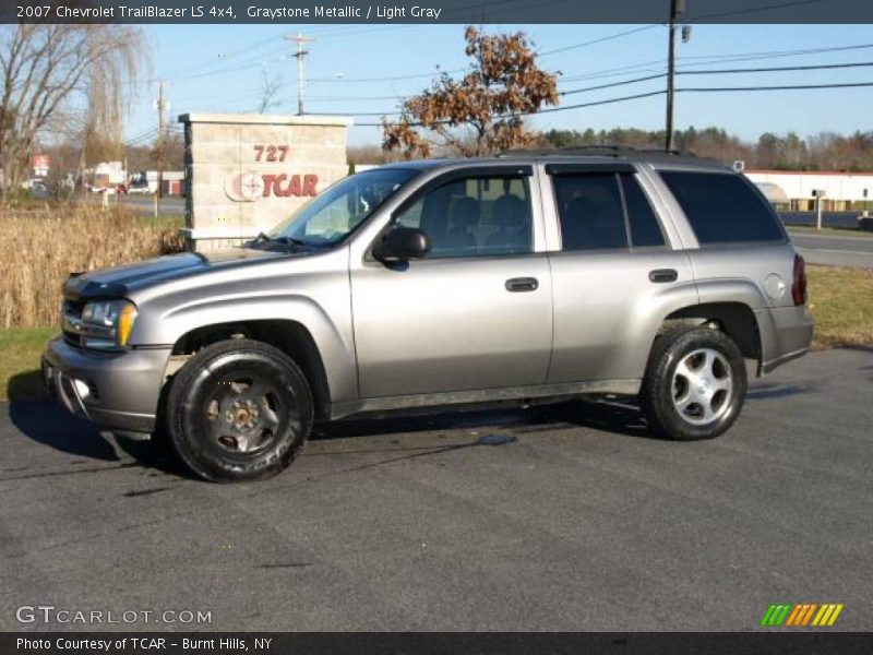 Graystone Metallic / Light Gray 2007 Chevrolet TrailBlazer LS 4x4