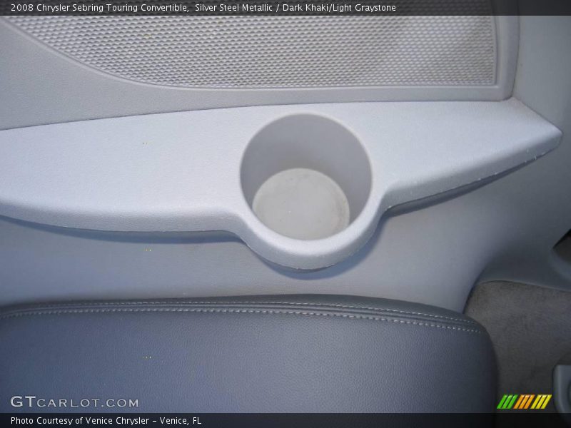 Silver Steel Metallic / Dark Khaki/Light Graystone 2008 Chrysler Sebring Touring Convertible