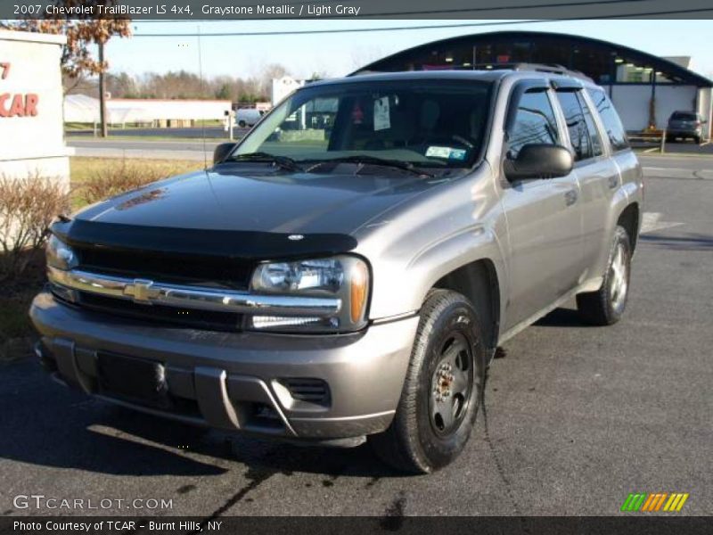 Graystone Metallic / Light Gray 2007 Chevrolet TrailBlazer LS 4x4
