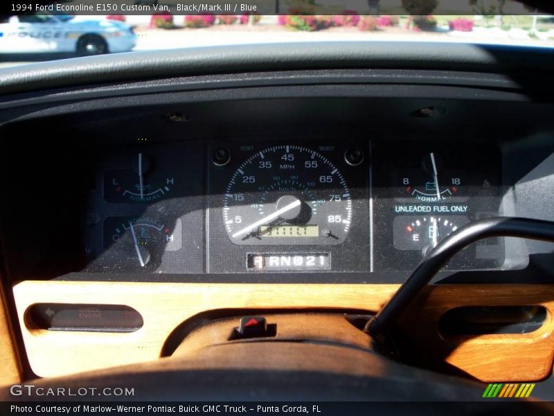 Black/Mark III / Blue 1994 Ford Econoline E150 Custom Van