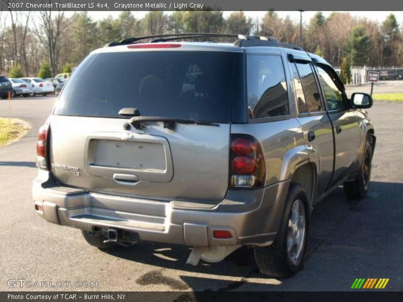 Graystone Metallic / Light Gray 2007 Chevrolet TrailBlazer LS 4x4