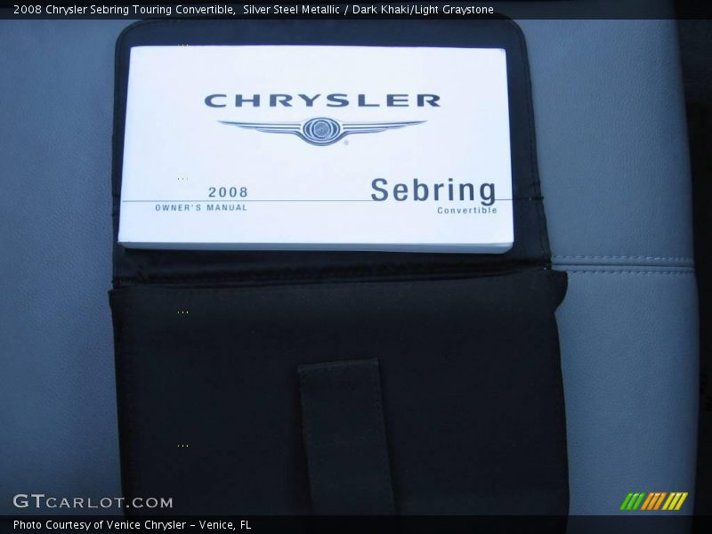 Silver Steel Metallic / Dark Khaki/Light Graystone 2008 Chrysler Sebring Touring Convertible