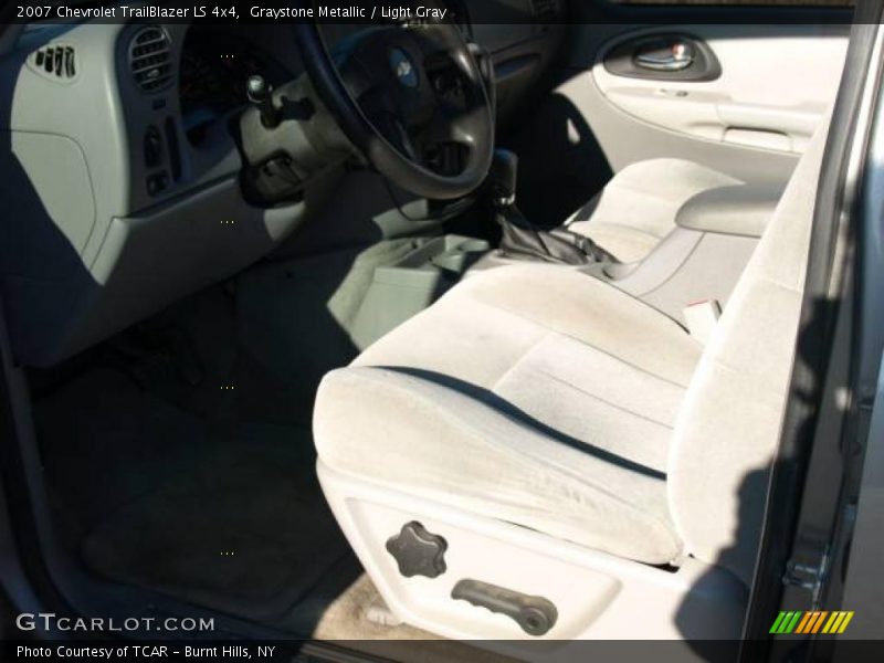 Graystone Metallic / Light Gray 2007 Chevrolet TrailBlazer LS 4x4