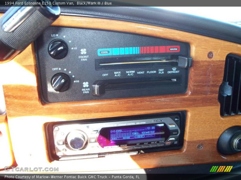 Black/Mark III / Blue 1994 Ford Econoline E150 Custom Van